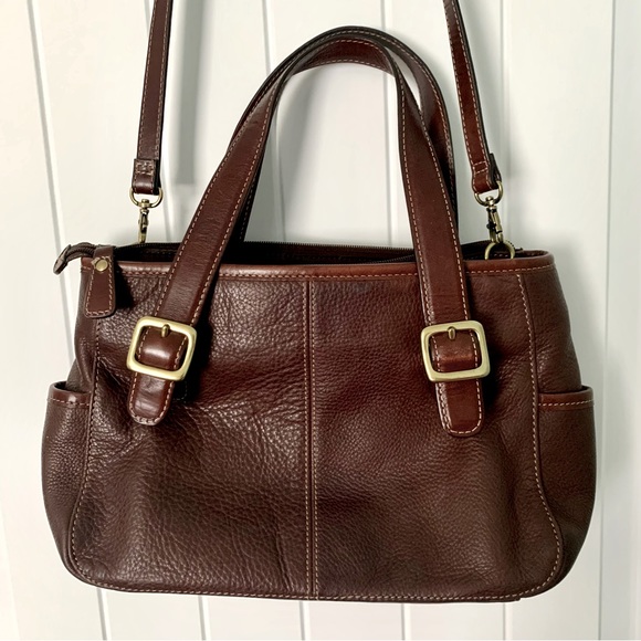 Vintage Fossil Leather Crossbody Bag - Picture 2 of 4